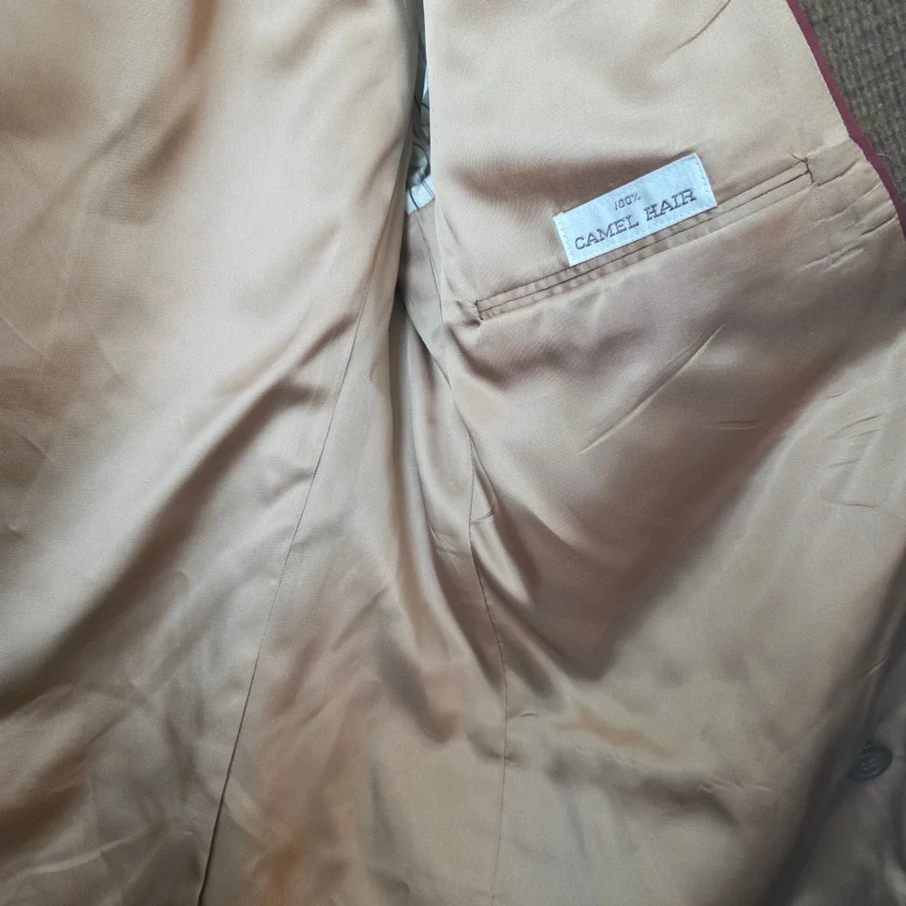 Vintage International Passport Camel Hair Jacket Classic Blazer 1980s–90s